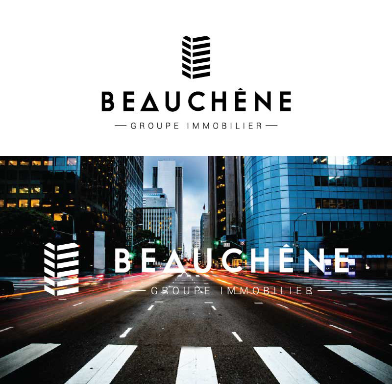 Signature graphique de Groupe Immobilier Beauchêne